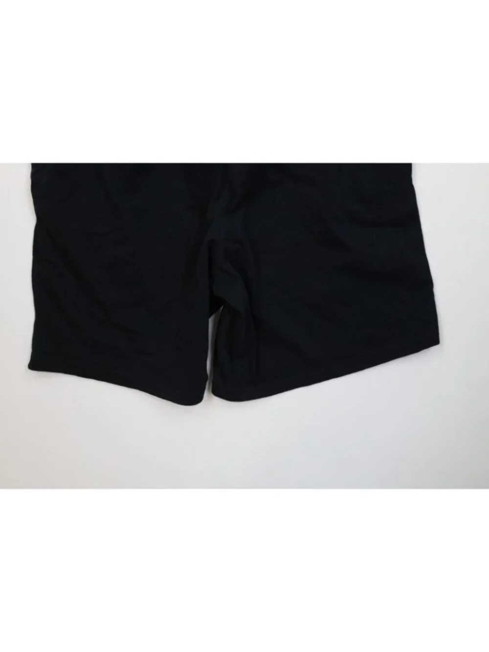 Vtg Champion Mens Large Faded Classic Logo Above Knee Dad Shorts Black Cotton